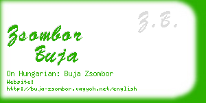 zsombor buja business card